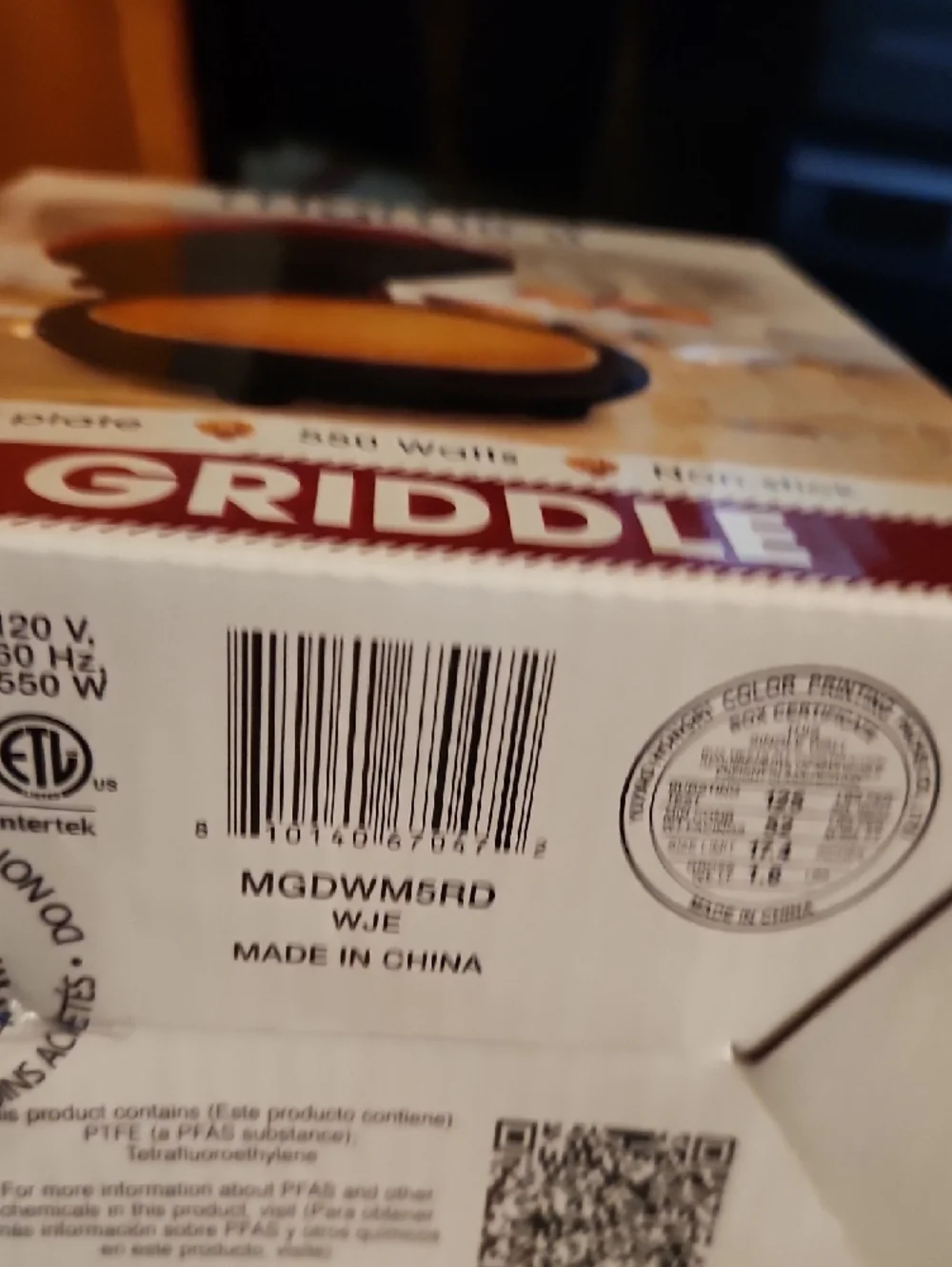 MyMini Red and Black Mini Griddle